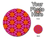 Cute Pretty Elegant Pattern Multi-purpose Cards (Round)  Back 7