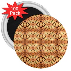 Faux Animal Print Pattern 3  Magnets (100 Pack)