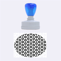 Cute Pretty Elegant Pattern Rubber Oval Stamps