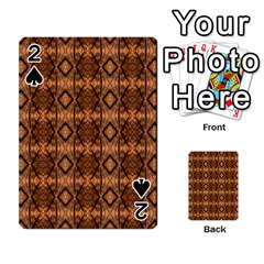 Faux Animal Print Pattern Playing Cards 54 Designs  by GardenOfOphir