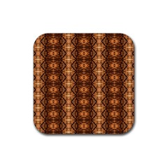 Faux Animal Print Pattern Rubber Coaster (square) 