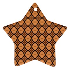 Faux Animal Print Pattern Ornament (star)  by GardenOfOphir