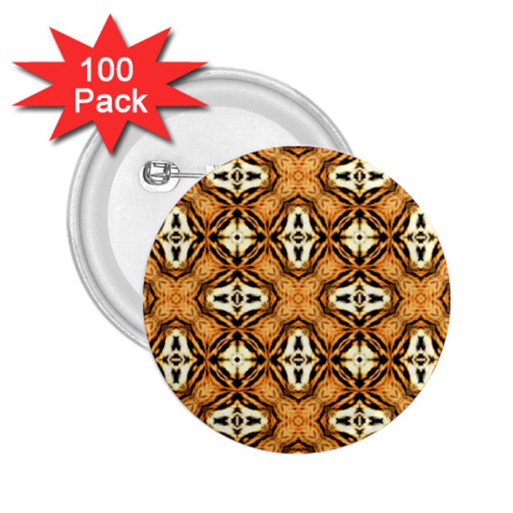 Faux Animal Print Pattern 2.25  Buttons (100 pack) 