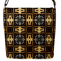 Faux Animal Print Pattern Flap Messenger Bag (s) by GardenOfOphir