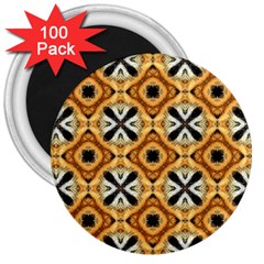 Faux Animal Print Pattern 3  Magnets (100 pack)