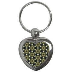 Faux Animal Print Pattern Key Chains (heart)  by GardenOfOphir