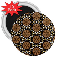 Faux Animal Print Pattern 3  Magnets (10 Pack)  by GardenOfOphir