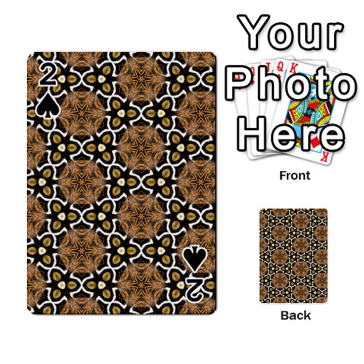 Faux Animal Print Pattern Playing Cards 54 Designs 