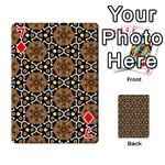 Faux Animal Print Pattern Playing Cards 54 Designs  Front - Diamond7