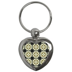 Faux Animal Print Pattern Key Chains (heart)  by GardenOfOphir