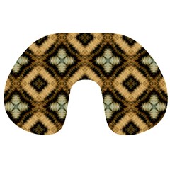 Faux Animal Print Pattern Travel Neck Pillows by GardenOfOphir