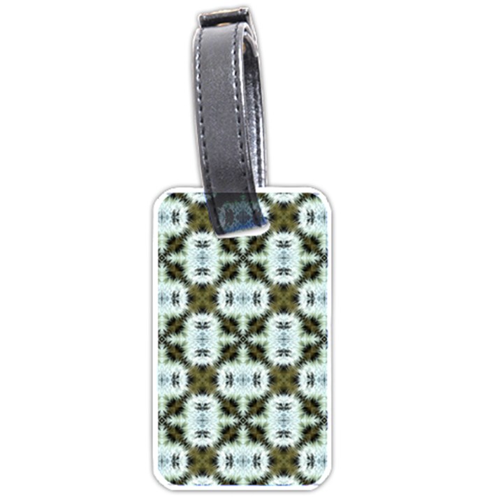 Faux Animal Print Pattern Luggage Tags (One Side) 