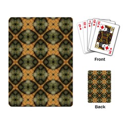 Faux Animal Print Pattern Playing Card