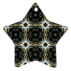 Faux Animal Print Pattern Star Ornament (two Sides)  by GardenOfOphir