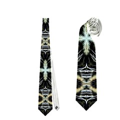 Faux Animal Print Pattern Neckties (one Side) 