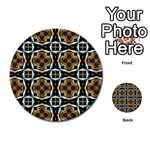 Faux Animal Print Pattern Multi-purpose Cards (Round)  Front 1