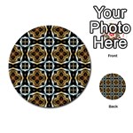 Faux Animal Print Pattern Multi-purpose Cards (Round)  Front 9