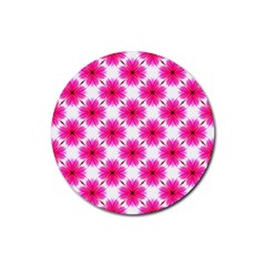 Cute Pretty Elegant Pattern Rubber Coaster (Round) 