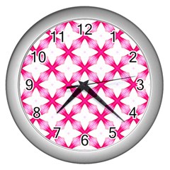 Cute Pretty Elegant Pattern Wall Clocks (Silver) 