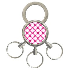 Cute Pretty Elegant Pattern 3-Ring Key Chains