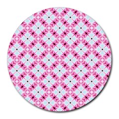 Cute Pretty Elegant Pattern Round Mousepads