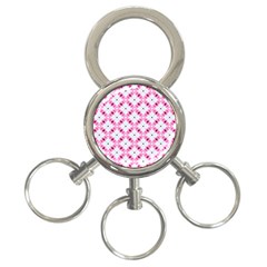 Cute Pretty Elegant Pattern 3-Ring Key Chains