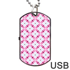 Cute Pretty Elegant Pattern Dog Tag USB Flash (One Side)