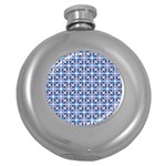 Cute Pretty Elegant Pattern Round Hip Flask (5 oz) Front