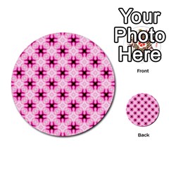 Cute Pretty Elegant Pattern Multi-purpose Cards (round) 