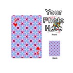 Cute Pretty Elegant Pattern Playing Cards 54 (Mini)  Front - Heart9