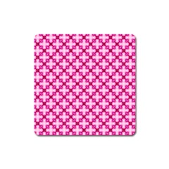 Cute Pretty Elegant Pattern Square Magnet by GardenOfOphir