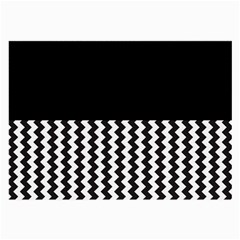 Blackandwhitechevron6000 Large Glasses Cloth (2-side) by ElenaIndolfiStyle