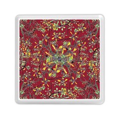 Oriental Floral Print Memory Card Reader (square)  by dflcprints