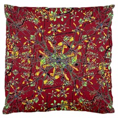 Oriental Floral Print Standard Flano Cushion Cases (one Side) 