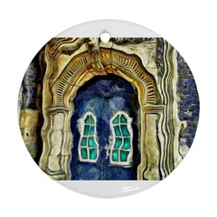 Luebeck Germany Arched Church Doorway Ornament (round)  by karynpetersart
