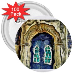 Luebeck Germany Arched Church Doorway 3  Buttons (100 Pack)  by karynpetersart