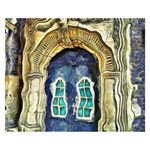 Luebeck Germany Arched Church Doorway Double Sided Flano Blanket (Small)  50 x40  Blanket Back