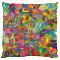 Colorful Autumn Large Flano Cushion Cases (one Side)  by KirstenStar