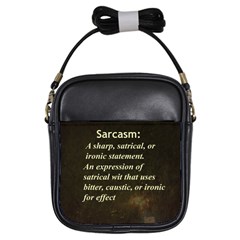 Sarcasm  Girls Sling Bags by LokisStuffnMore