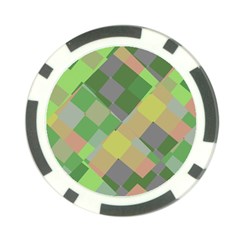 Squares And Other Shapes Poker Chip Card Guard by LalyLauraFLM