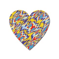 Colorful Chaos Magnet (heart) by LalyLauraFLM