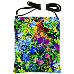 The Neon Garden Shoulder Sling Bags by rokinronda