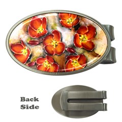 Fall Flowers Money Clips (Oval) 