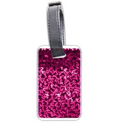 Pink Cubes Luggage Tags (Two Sides)