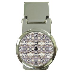 Oriental Geometric Floral Print Money Clip Watches