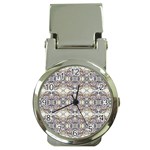 Oriental Geometric Floral Print Money Clip Watches Front