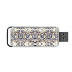 Oriental Geometric Floral Print Portable Usb Flash (one Side) by dflcprints