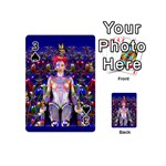 Robot Butterfly Playing Cards 54 (Mini)  Front - Spade3