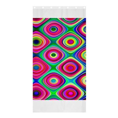 Psychedelic Checker Board Shower Curtain 36  X 72  (stall)  by KirstenStar