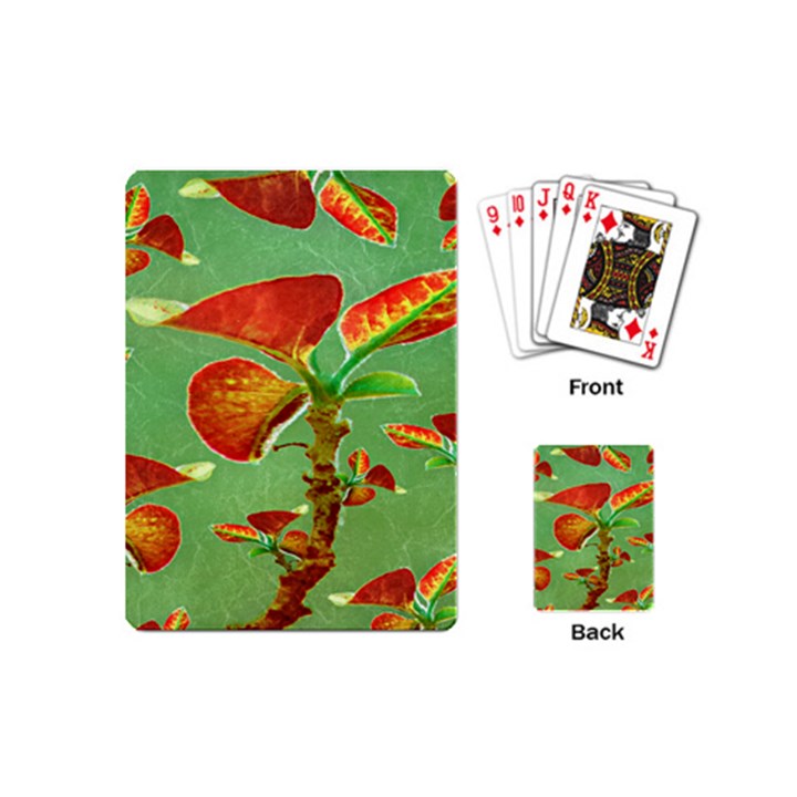 Tropical Floral Print Playing Cards (Mini) 